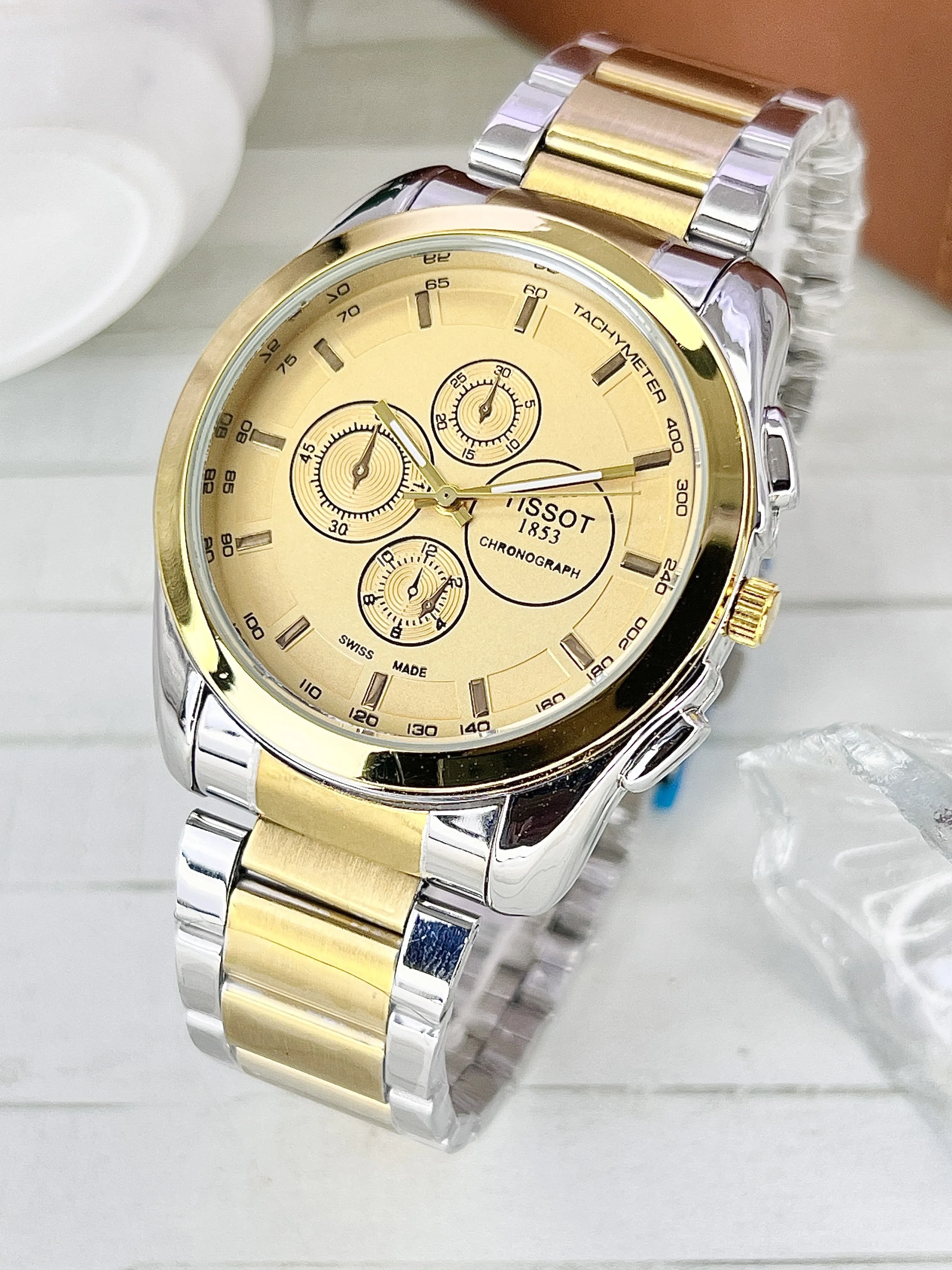 Tissot Gents Collection - Stylish Steel Chain, Water-Resistant, Heavy-Duty Watch